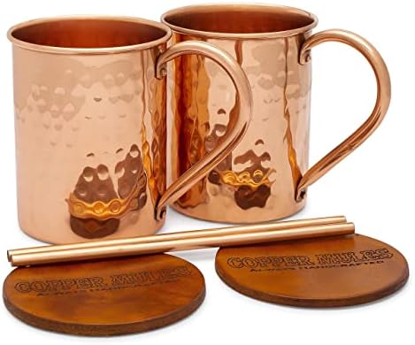 100% Pure Copper Moscow Mule Plain Mugs, Set Of 4 - View #3