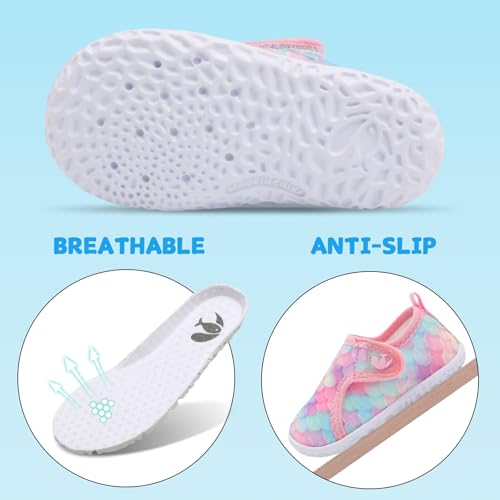 Image of FEETCITY Baby Boys Girls Water Shoes Quick Drying Aqua Sock Outdoor Beach Pool Shoes