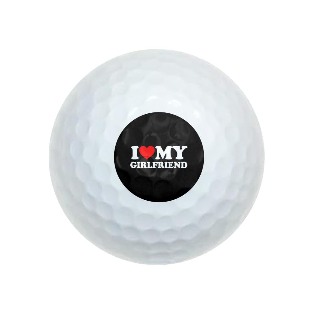 GRAPHICS & MORE I Heart My Girlfriend Novelty Golf Balls 3 Pack