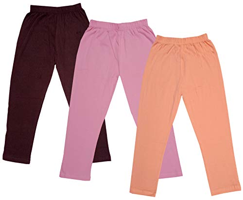 Image of indi weaves Girls Super Soft Cotton Solid Capri Pants Pack of 2