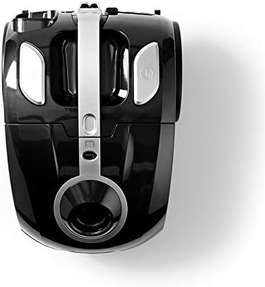 Ex-Pro Compact Bagged Vacuum Cleaner, Powerful Lightweight Cylinder Cleaner with HEPA Filter, Telescopic Tube and Combi Brush, for Hard Floor and Carpet, 700W, 2L - Black