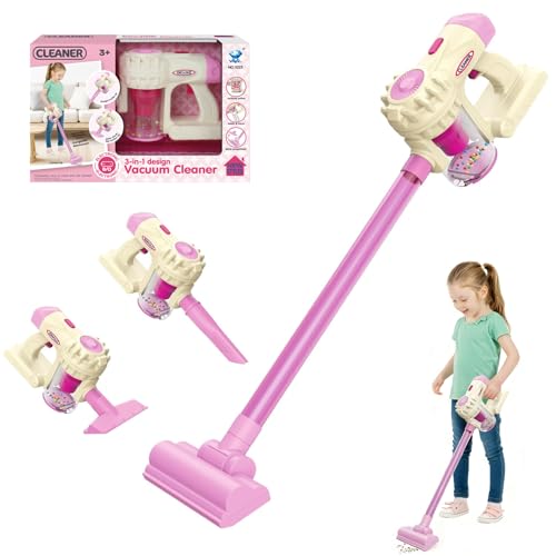 CIGAA 3-in-1 Kinderstaubsauger mit echter Saugfunktion,...