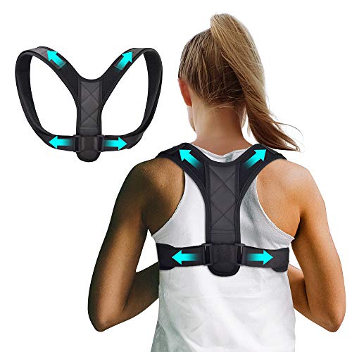 ANCROWN Posture Corrector For Men/Women, Upper Back Brace For Clavicle Support, Adjustable Straightener