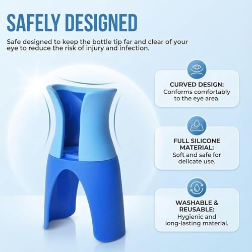 Eye Drop Guide, Eye Drop Assist Device for Accurate Application, Eye Drop Helper Fits Most Bottles, Hygienic Safety Eye Tool for Seniors Arthritis - Image 5