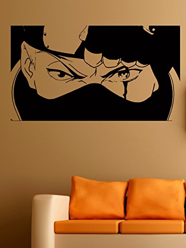 Hatake Kakashi Wall Vinyl Decal - Copy Ninja Konoha Anime Vinyl Sticker - Naruto Shippuden Japan Manga Comics Decal Sticker Vinyl Murals Decors (39