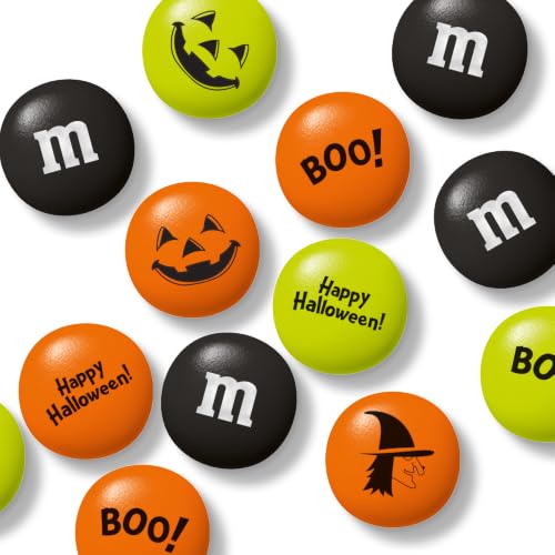 M&M’S WORLD Pre-Printed Halloween Candy - 2lbs of Bulk Candy in Resealable Pack for Halloween Party, Trick or Treat Favor, Halloween Dessert Decorations, Tasty Snacks for DIY Party - image 2