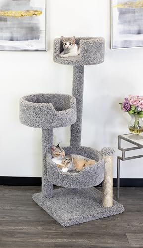 New-Cat-Condos-Wood-and-Carpet-Cat-Tree-for-Big-Cats New Cat Condos Wood and Carpet Cat Tree for Big Cats - Image 1