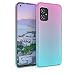Produktbild kwmobile Hülle kompatibel mit Asus Zenfone 8 - Handyhülle - Handy Case Zwei Farben Pink Blau Transparent