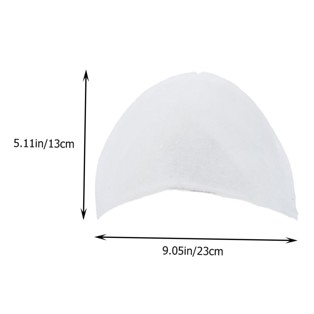 ULDIGI 50pcs Black Shoulder Pads for Backpacks Cotton Suit Shoulder Pad Hooks Thick for Women Men