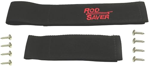 Rod Saver 106RS Original Marine Rod Saver Set con correas de 10 pulgadas y 6 pulgadas, 2 piezas, acabado negro