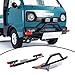 Xiaojikuaipao 1:10 Metal Bull Bar Bumper Set for WPL D12 RC Crawler Truck Toy, CNC Machined Front Rear Bumper to Your Car, Easy Installation, Upgrade Your Truck Style, 1 - Front Rear