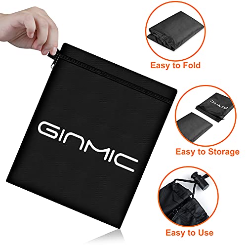 GINMIC Patio Heater Covers Waterproof with Zipper and Storage Bag, 600D Oxford Fabric Stand Up Outdoor Heater Cover Dustproof, Sunlight-Resistant, Snow-Resistant 89” x 33” x 19” - Thumbnail 6