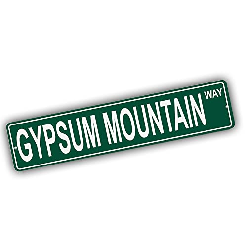 Brotherhood Aluminum Street Marker for Gypsum Mountain - Wyoming Wall Decor