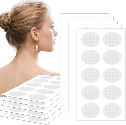 Image of XELYTON Ear Lobe for Support Earrings, Patches Ear lobe Support for Heavy Earring, Invisible Sticker tape, Transparent EarLobe Tapes Ear Lifts Patches (Pack of 50)