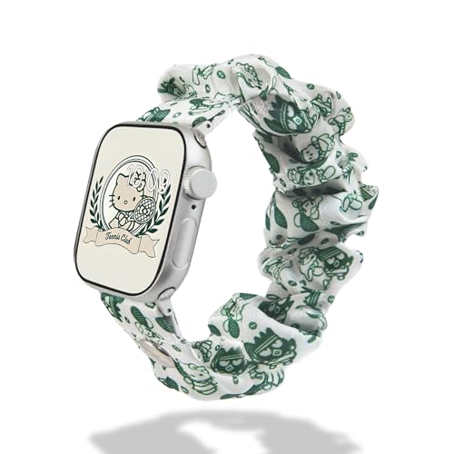 Sonix x Sanrio Scrunchie Apple Watch Band | Compatible with ﻿Apple Watch 41mm / 40mm / 38mm | Hello Kitty Tennis
