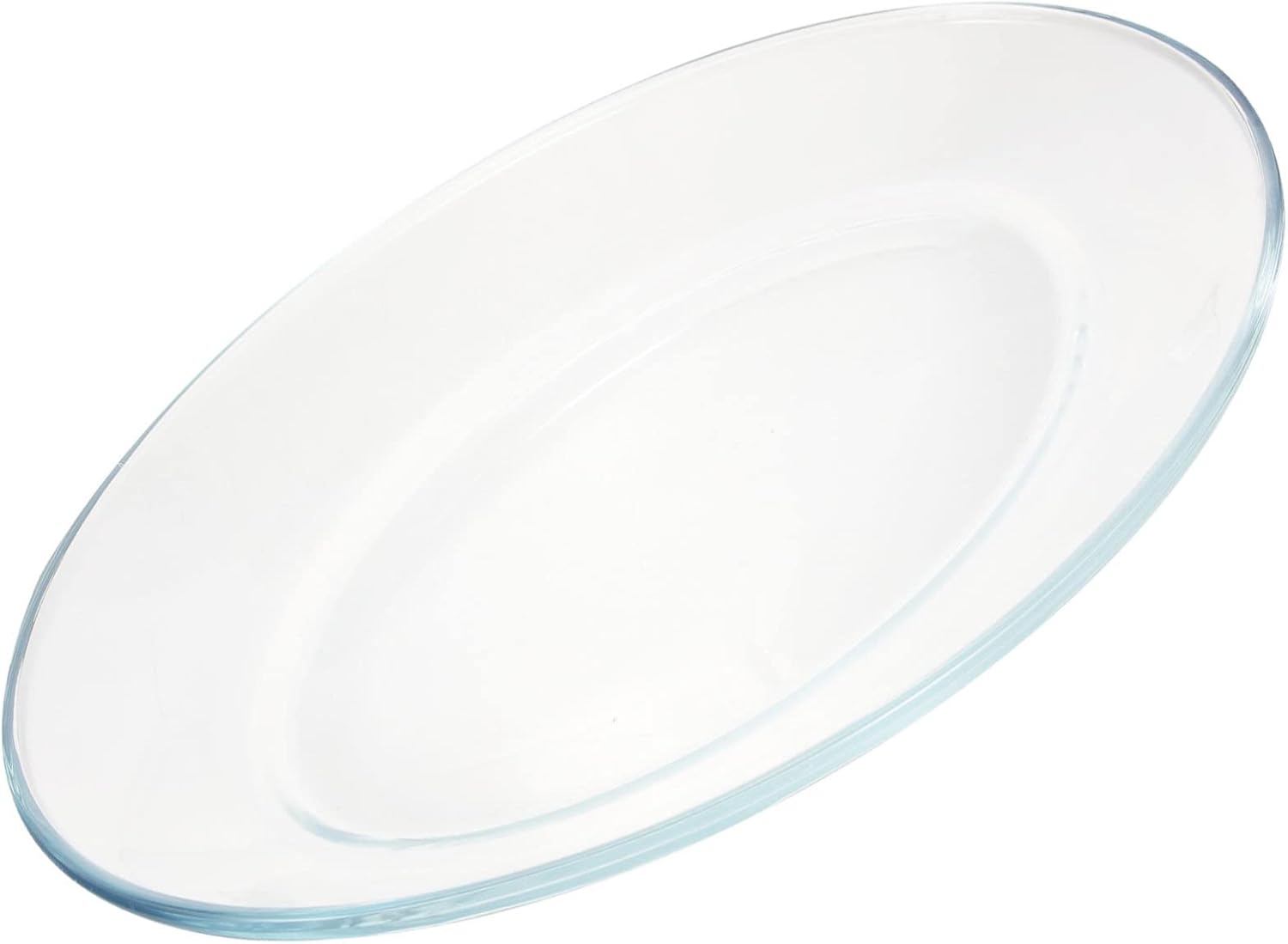 Large Oval Tempered Glass Steaming Dish High-Temperature Resistant Serving Platter for Steamed Fish Microwave Oven Safe for Family Gatherings and Dinner Parties