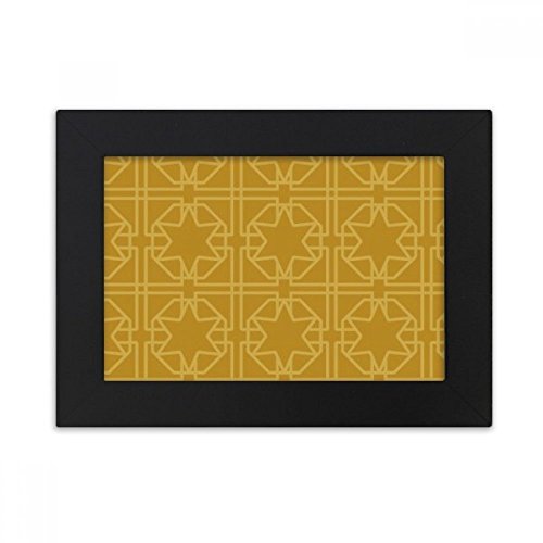 Cadre photo noir 10x15 cm au motif tissage d'or de Thaïlande