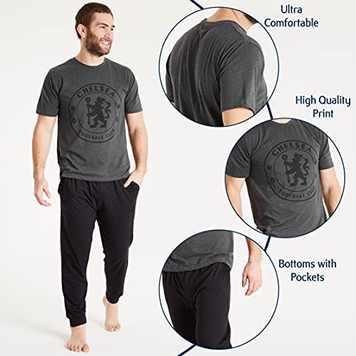 Chelsea F.C. Pajamas for Men Teens Long PJs Set Sleepwear Soccer Loungewear2