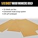 Dura-Gold Premium 1/2 Sheet Gold Sandpaper Sheets, 220 Grit (Box of 16) - Wood Furniture Woodworking - 4.5