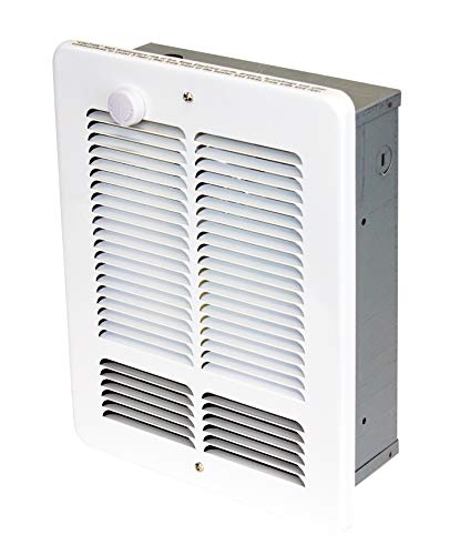 KING W1215-T-W W Series Wall Heater w/SP Thermostat, 1500W / 120V, White
