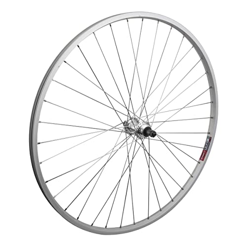 Wheel Rear 700 x 35, Silver, QR, QR Alloy FW 5-7Sp Silver Hub, 14g SS Spokes, 36H