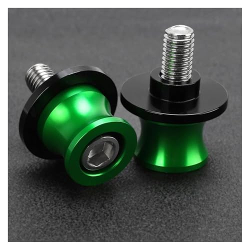 Diabolos Béquille de Stand Diabolo Moto pour Kawasaki Z125 Z 125 Pro 2015-2023 Vis De Béquille De Bras Oscillant M10(Vert)