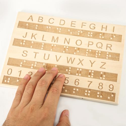 Wood-Braille-Alphabet-Board-Braille-Alphabet-and-Number-Board-Raised-Dots-Braille-Fingerboard-Montessori-Educational-Tool-Teaching-Aid-for-All-Ages-Braille-Games-Toys-Gifts