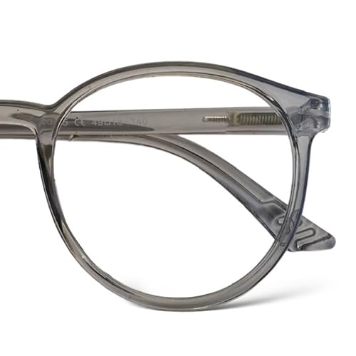 Armação Óculos Para Grau Masculino Original - Cinza Transparente
