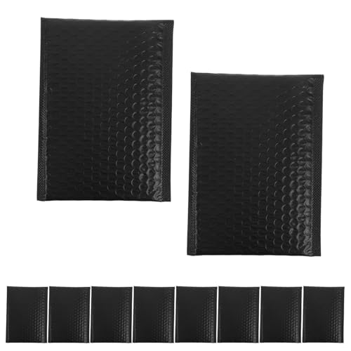 Gatuida Sobres Acolchados Autosellables Negros 15x20 Cm, Paquete de 51 Unidades, Bolsa de Embalaje de Envío Resistente al Agua Burbujas, para Ropa y Comercio Electrónico