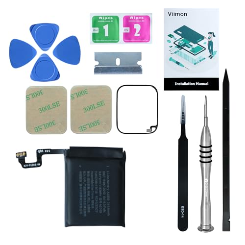 Viimon for Watch Series 4 44mm Battery Replacement Kits (New Upgraded) Compatible with Apple Watch Series 4 with Installation Manual and Repair Tool Kits (44mm)