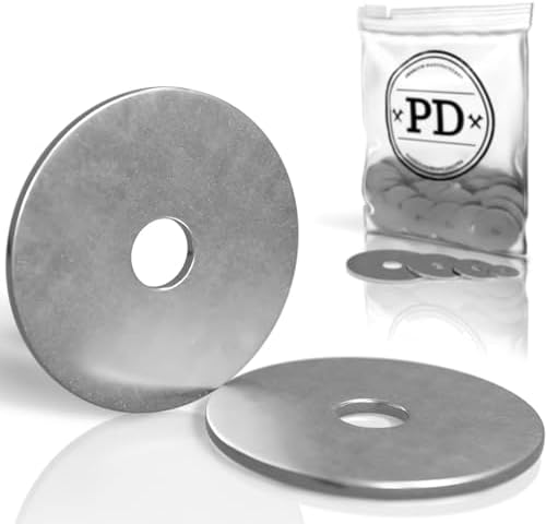 PD® große Karosseriescheiben M10x30 Kotflügelscheiben Edelstahl 25 Stk | Hochwertige & rostfreie Edelstahlscheiben aus A2 V2A | Unterlegscheiben & Beilagscheiben mit extra großem A