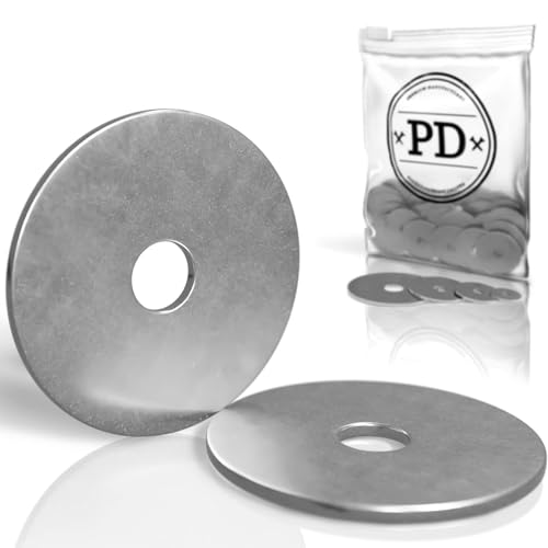 PD® große Karosseriescheiben M6x20 (Kotflügelscheiben) | Hochwertige A2 V2A Edelstahl Unterlegscheiben | Rostfreie Edelstahlscheiben Beilagscheiben mit extra großem Außendurchmesser | 25 Stück