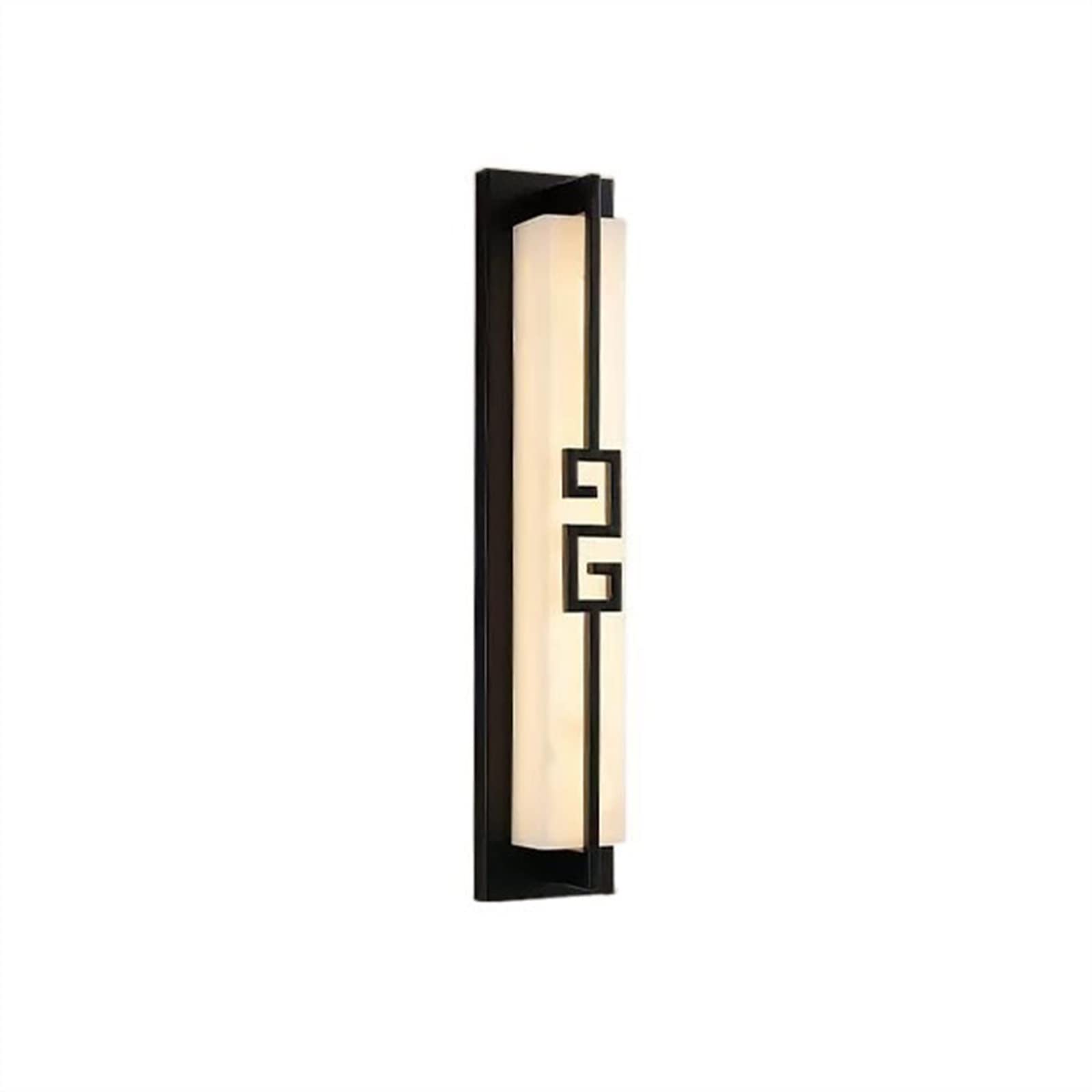 H8Q4D7N5G9 Wall Sconce Decorative Wall Lamp for Living Room Simple Zen Corridor Metal(Black,Medium)