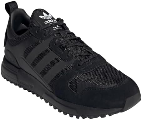 adidas Tênis masculino Zx 700 HD com cadarço casual - preto, Preto