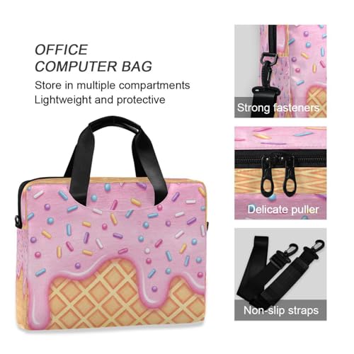 Maletín para laptop rosa para oficina y negocios miniatura 6