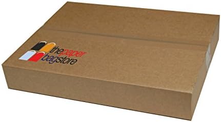 Thepaperbagstore 50 LARGE BROWN KRAFT PAPER (TM) SOS FOOD CARRIER BAGS WITH HANDLES PARTY TAKEAWAY 10x12x5