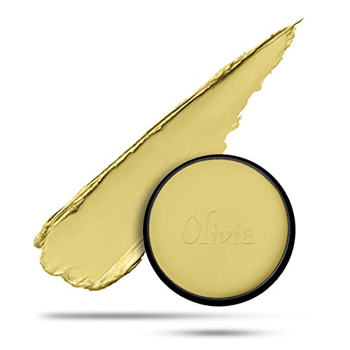 Image of Olivia Pan Cake 100% Waterproof 25g x 2 | Full Coverage Makeup Base | Smudge-Proof & Sweat-Resistant | Long-Lasting Velvety Finish | Hides Blemishes | For All Skin Types | Pack of 2 | Golden Yellow 21