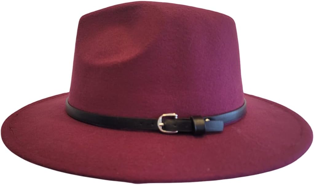 Constantino’s Chapéu Fedora Veludo Feltro Aba 7cm Country Cowboy Unissex