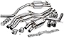 APR CBK0011 Catback Exhaust System with Center Muffler - 4.0 TFSI - C7 S6 and S7