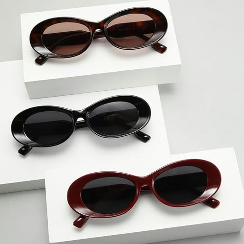 COTIA 2025 Small Retro Oval Sunglasses for Women Men Classic Stylish Cat Eye Cute Style Candy Color Sun Glasses3