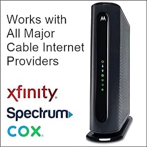 Motorola MG7550 Modem Wi-Fi Router Combo with Power Boost , Approved by Comcast Xfinity, Cox, Charter Spectrum-AC1900 Wi-Fi Speed(16x4 DOCSIS 3.0)-Renewed — photo 6 of 6