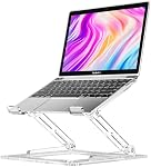 Laptop Stand for Desk, Portable Acrylic Laptop Riser, Ergonomic Adjustable Computer Stand Holder for Notebook MacBook Air Pro, Dell XPS, HP (10-17.3'')
