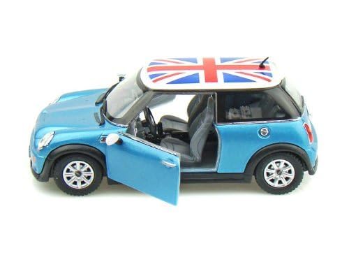 KiNSMART Mini Cooper S modelo 1:28 5 pulgadas azul miniatura 7