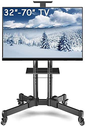 Soporte Universal Móvil para TV 32-70 Pulgadas Negro Acero