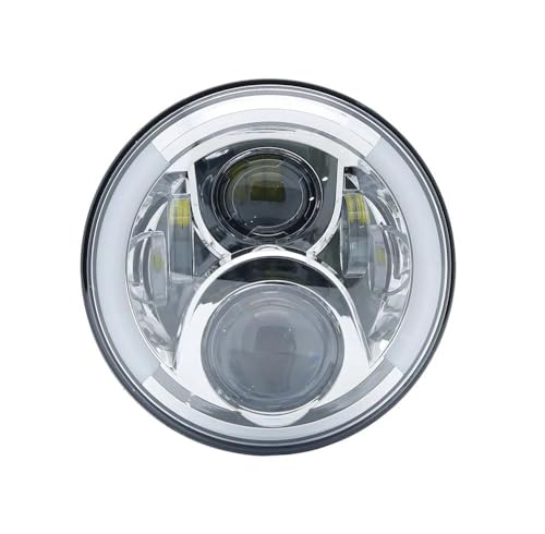 7 �C���`�I�[�g�o�C�w�b�h���C�g LED ���C�g�n���[ DRL �ɓK������ �����v�q�}���� 400 411 650 350 �J�t�F���[�T�[ "���g�w�b�h���C�g(Yellow DRL)