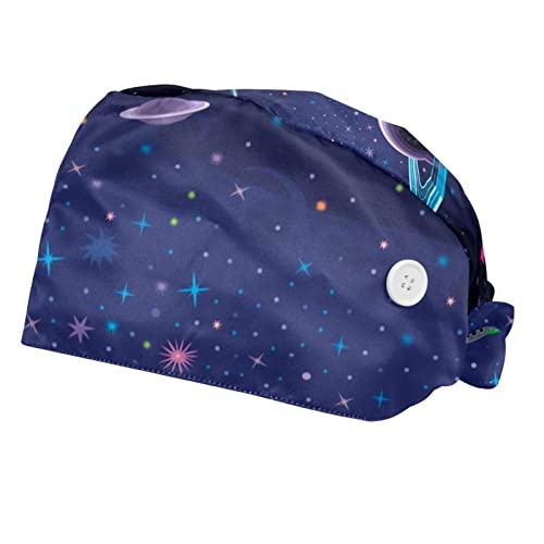 Chapeaux de travail planètes étoiles unisexe pour hommes et femmes lot de 2 casquettes de protection