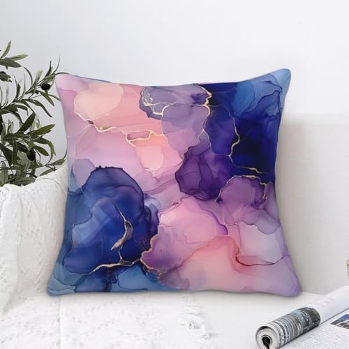 Housse coussin abstraction velours pour cocooning sur canapé de chambre