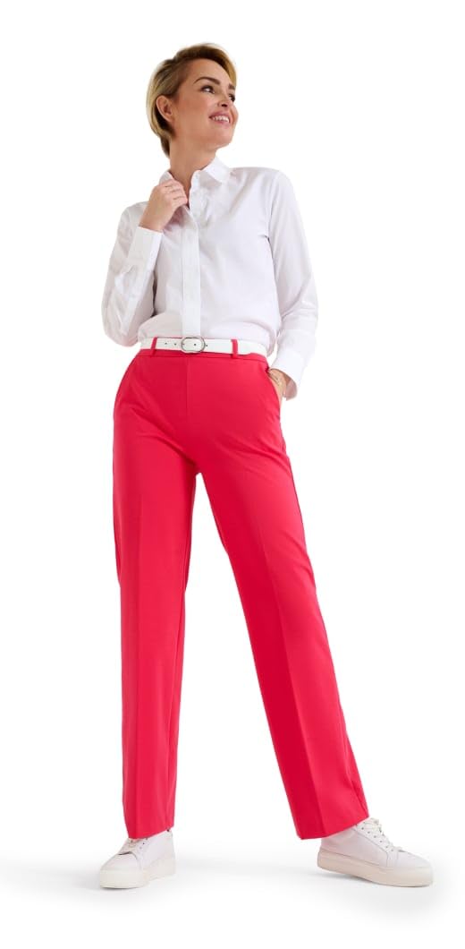RAPHAELA Lillyth Flared Cool Summer Jersey - Pantalón de Vestir Mujer
