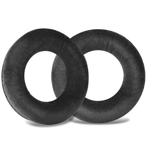 Almohadillas de terciopelo Lukvcoe para auriculares Beyerdynamic DT770 / DT770 Pro - Negro | También compatibles con DT511, DT801, DT831, DT901, HS300, MMX300, Custom One Pro Plus y Custom Studio miniatura 1