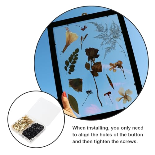 Image of Generic Picture Frame Backing Clips Iron Hardware Buckles with Screws for Wall Hanging Art